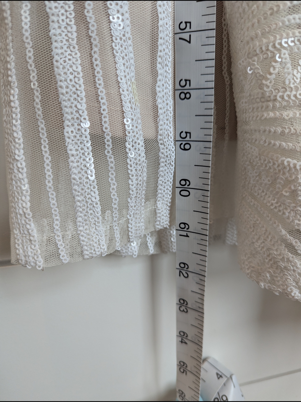 Lulus Wedding Dress Sequen Plunge Neck Splendorous Love Size XS Vintage Inspired - Picture 10 of 12